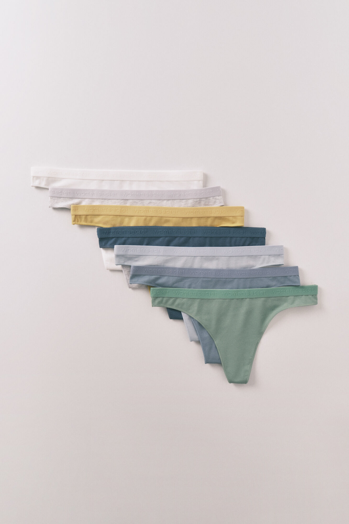 Women'secret 7 tangas extra suaves con logo