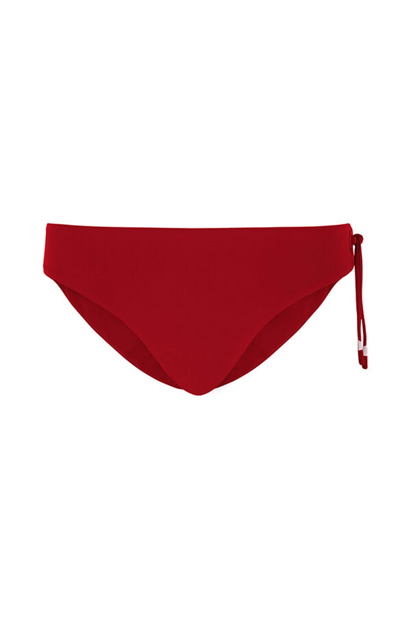 Womensecret Panty de bikini clásica con lazo o lazo roja rojo