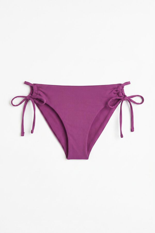 Women'secret Panty de bikini cl&aacute;sica efecto U granate morado/lila