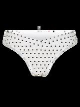 Pieces Panty de bikini brasile&ntilde;o estampado blanco