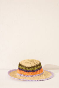 Womensecret Sombrero de rafia color NATURAL estampado