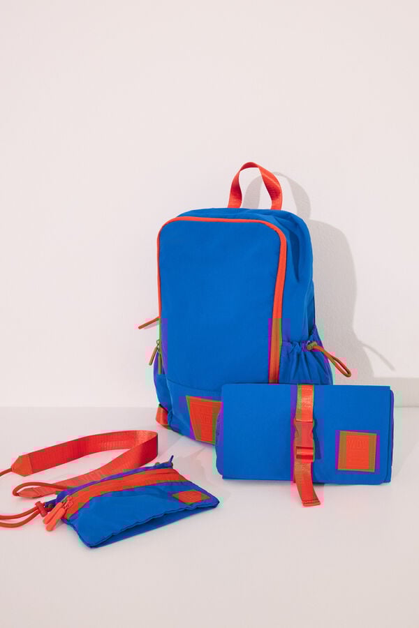 Womensecret Bolsa de bolsa cartera de nailon azul  azul