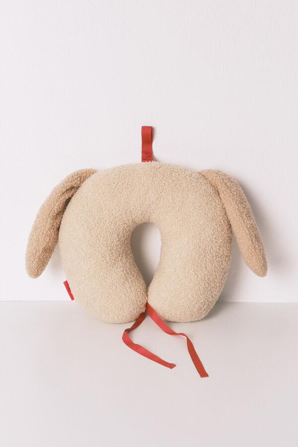 Women'secret Cojín de viaje con forma de perro café