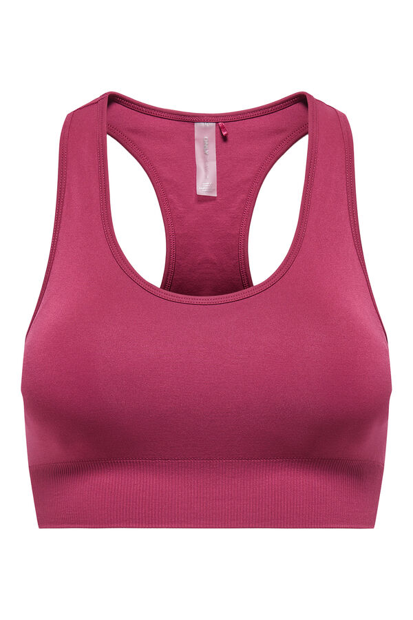 Only Play Brasier deportivo con espalda cruzada morado/lila