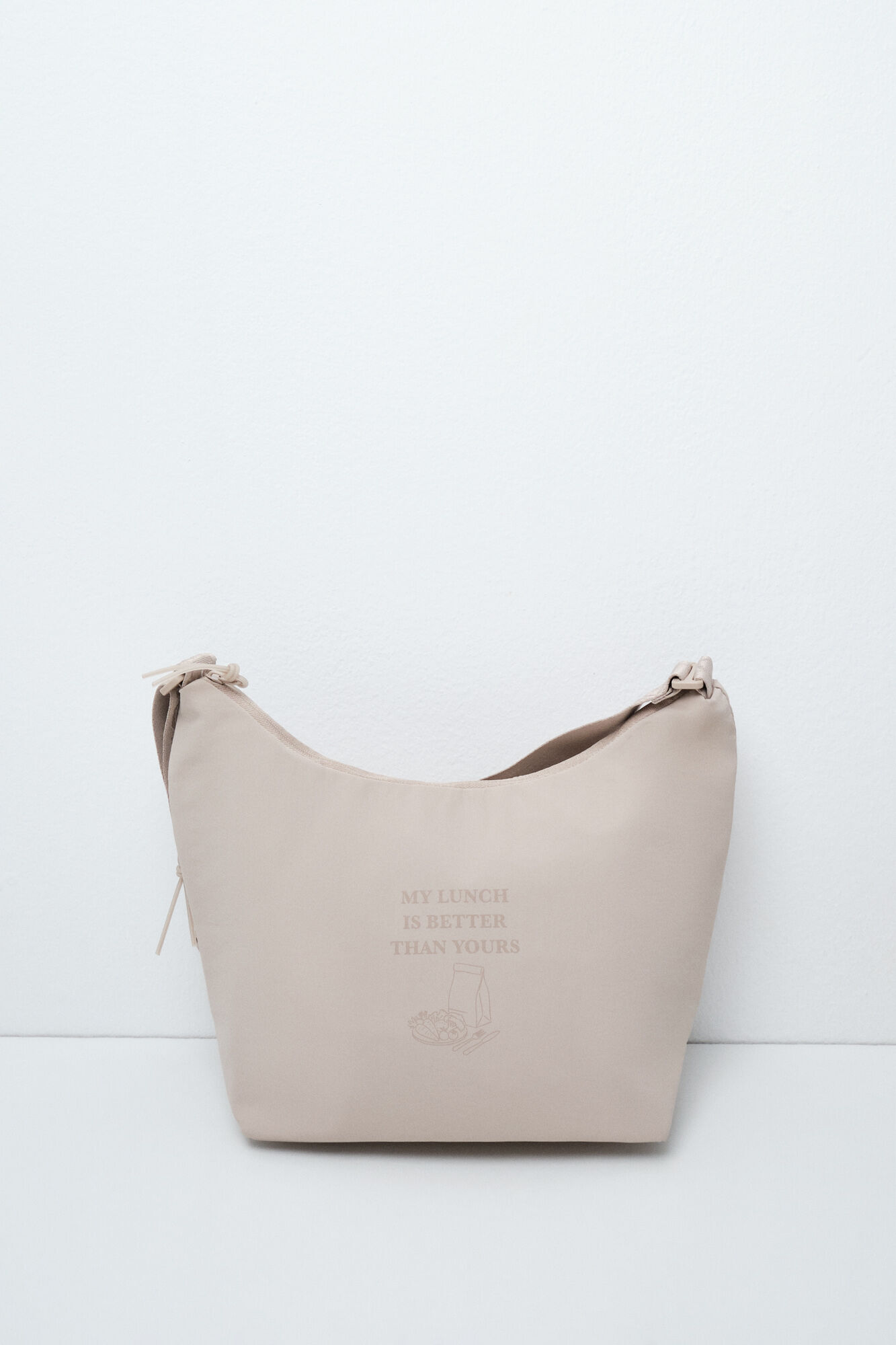 Women'secret Lonchera t&eacute;rmica con asa larga beige