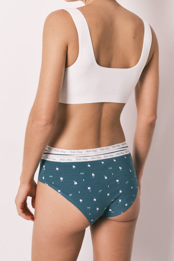 Women'secret Paquete de 7 panties culotte de algod&oacute;n estampado Hello Kitty estampado