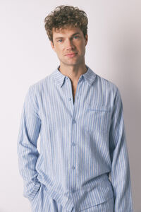 Women'secret Pijama camisera de rayas para hombre 100% algodón