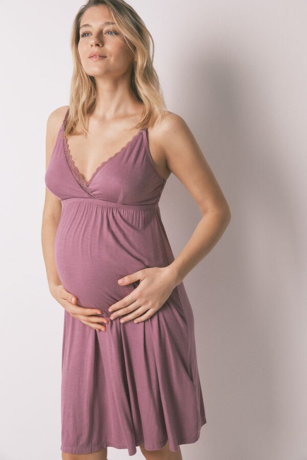 Women'secret Camis&oacute;n maternity de tirantes rosa rosa