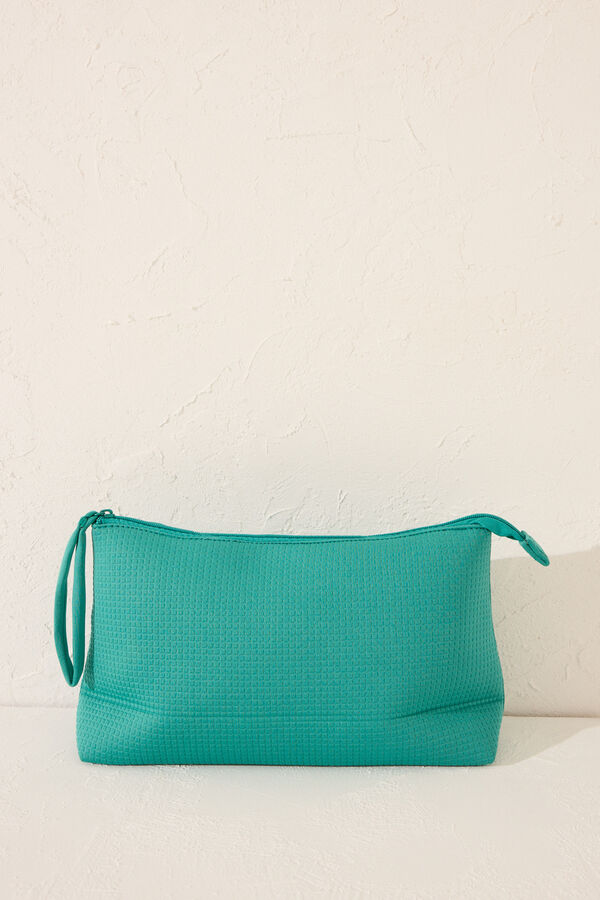 Womensecret Neceser de neopreno verde mediano  verde