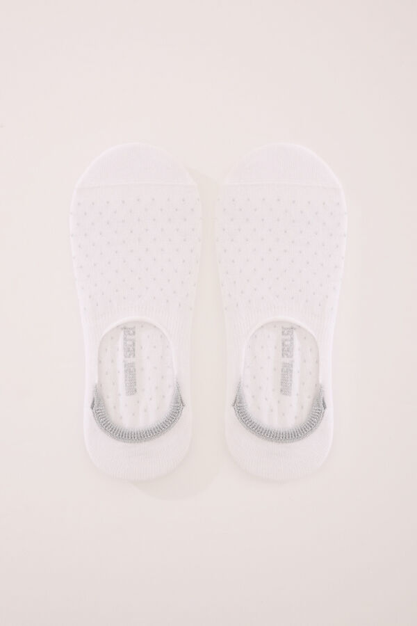Womensecret Calcetines invisibles blancos flechas blanco