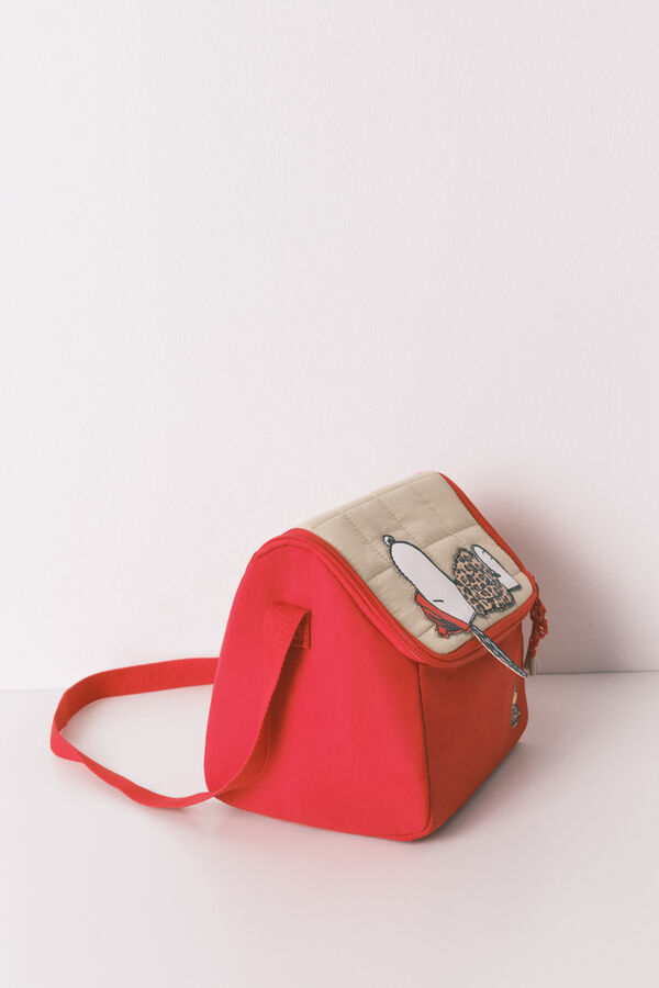 Women'secret Bolsa térmica roja para comida de Snoopy rojo