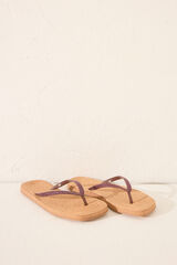 Womensecret Chanclas con suela café