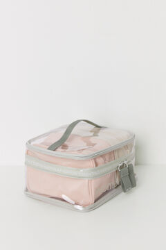 Womensecret Pack 2 neceseres pequeños rosa y beige estampado