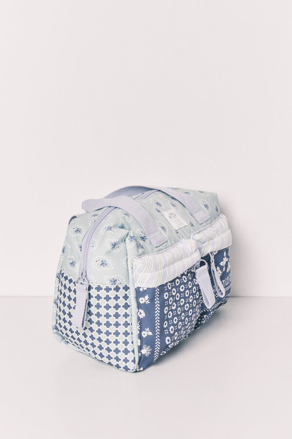 Women'secret Neceser patchwork con bolsillos estampado