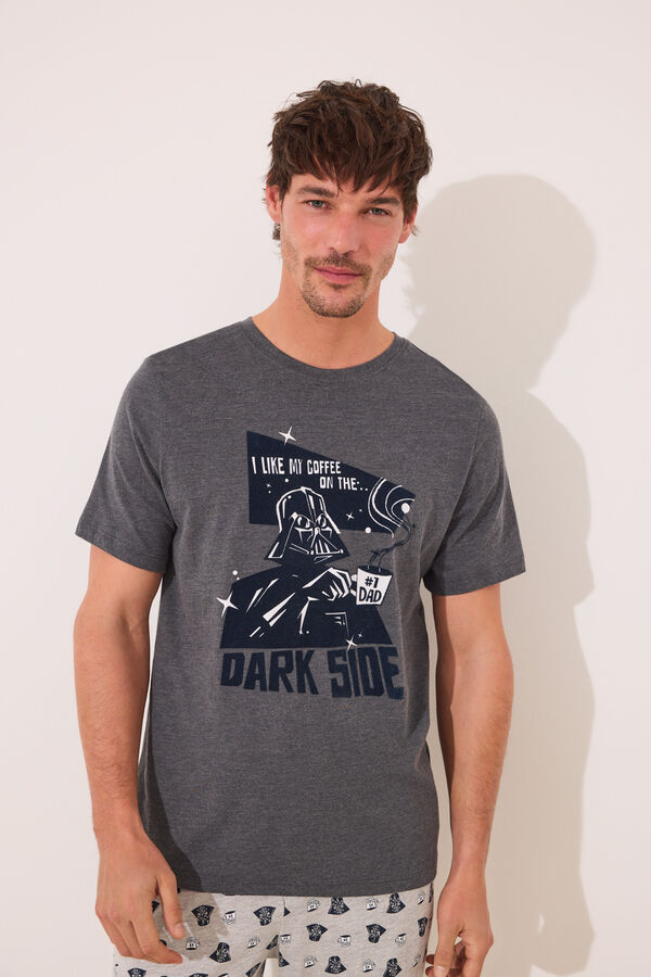 Womensecret Pijama de Star Wars para hombre 100% algodón gris