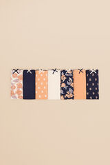 Womensecret Pack 7 panties brasileños algodón boho estampado