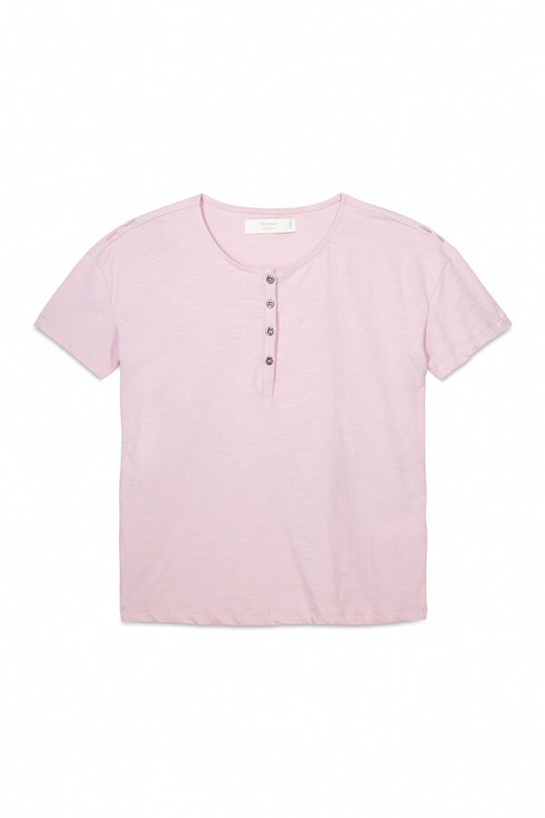 Womensecret Playera manga corta 100% algodón color rosa rosa