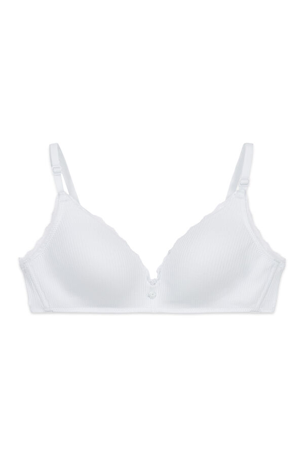Women'secret Brasier triangular con relleno de algod&oacute;n azul LOVELY azul