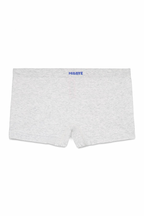 Womensecret Panty bóxer gris sin costuras gris