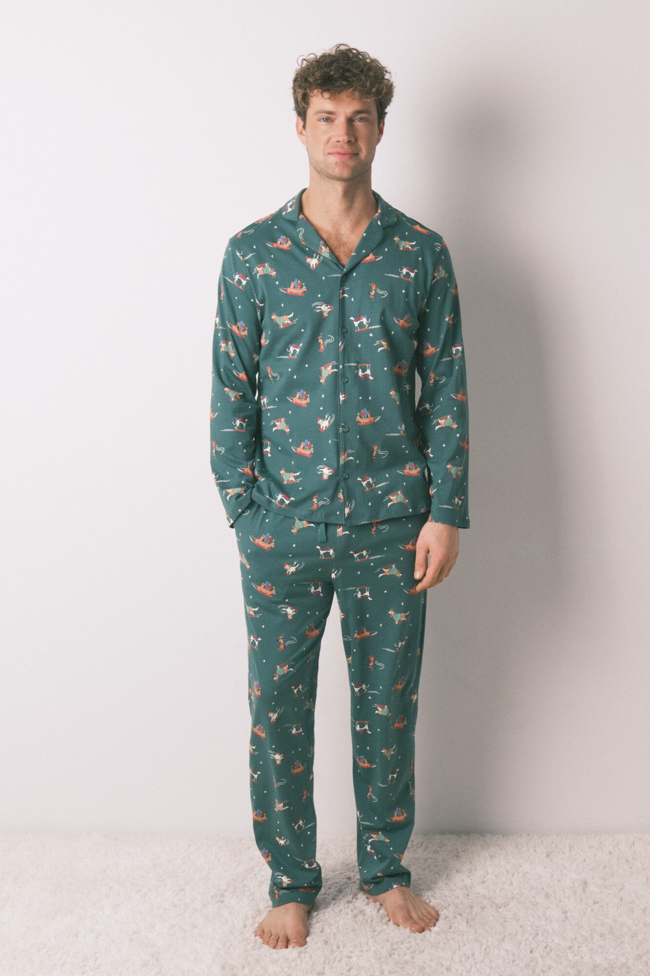 Women'secret Camisa de pijama (de hombre) para perros 100% algod&oacute;n