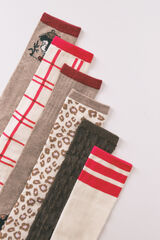 Women'secret Pack de 6 calcetines largos de algodón Mafalda   estampado