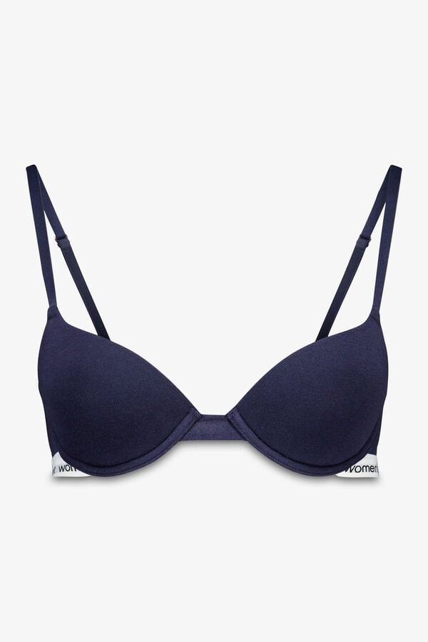 Women'secret BEAUTIFUL brasier clásica de algodón azul oscuro azul