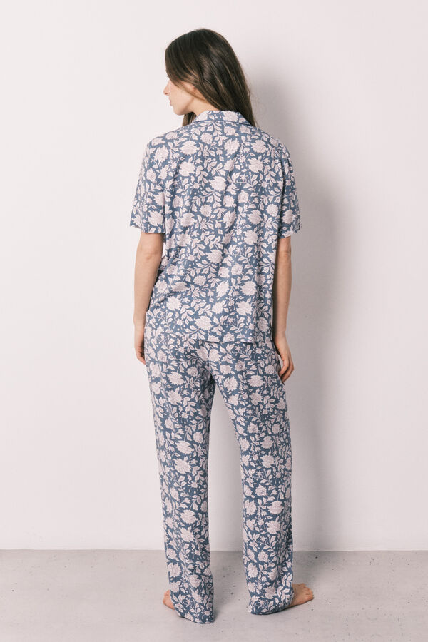 Women'secret Pijama camisera estampado de flores de viscosa estampado