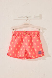 Womensecret Traje de baño para niño con estampado de emoticonos coral