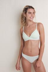 HI&BYE Brasier triangular con relleno fijo verde verde