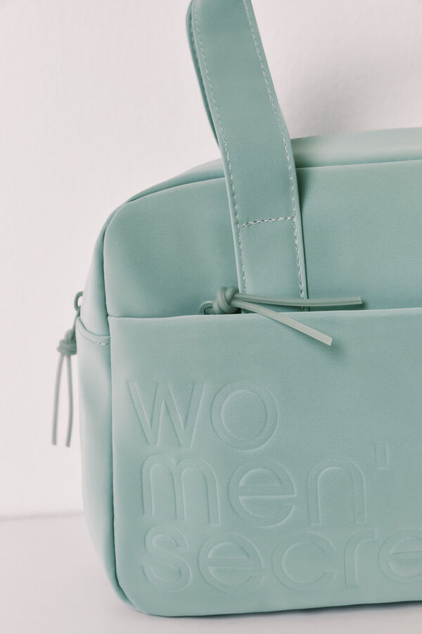 Women'secret Neceser grande tipo malet&iacute;n con asas azul azul