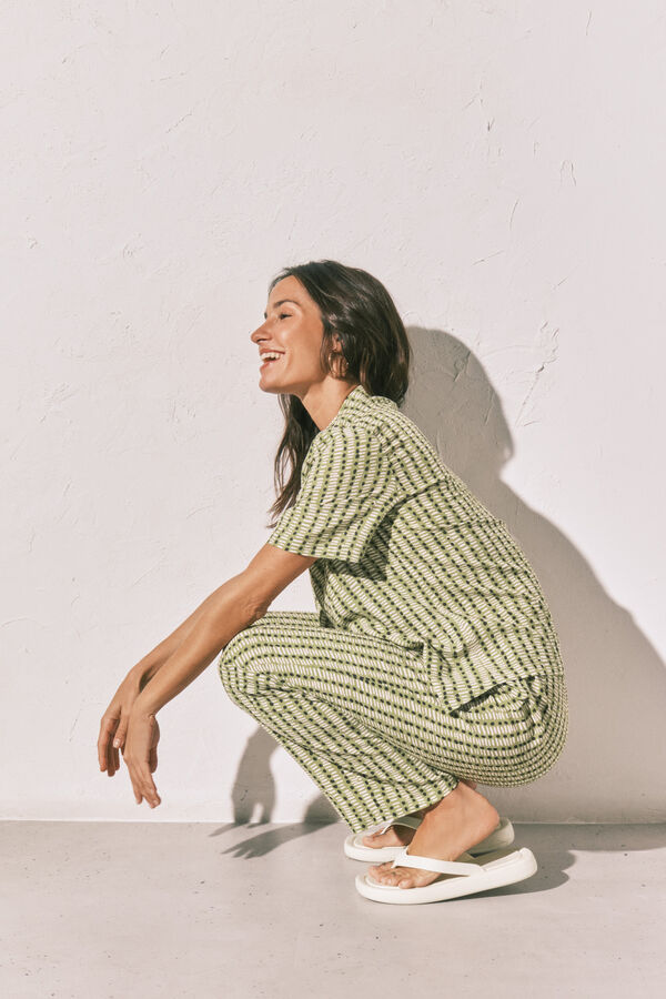 Women'secret Pijama larga camisera estampada estampado