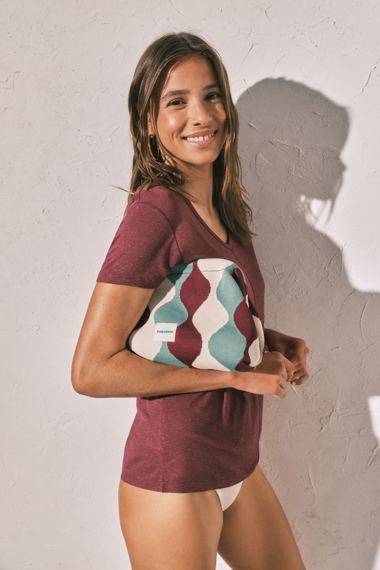 Women'secret Neceser grande de jacquard multicolor