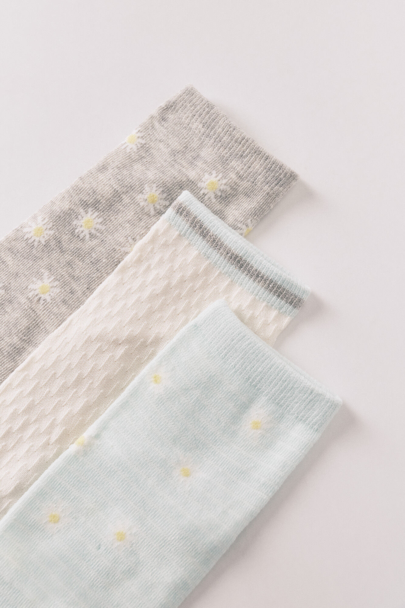 Women'secret Pack 3 calcetines cortos estampado de flores