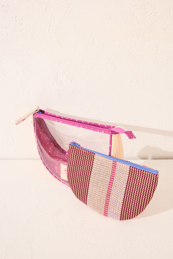 Womensecret Pack de neceseres con estampado multicolor estampado