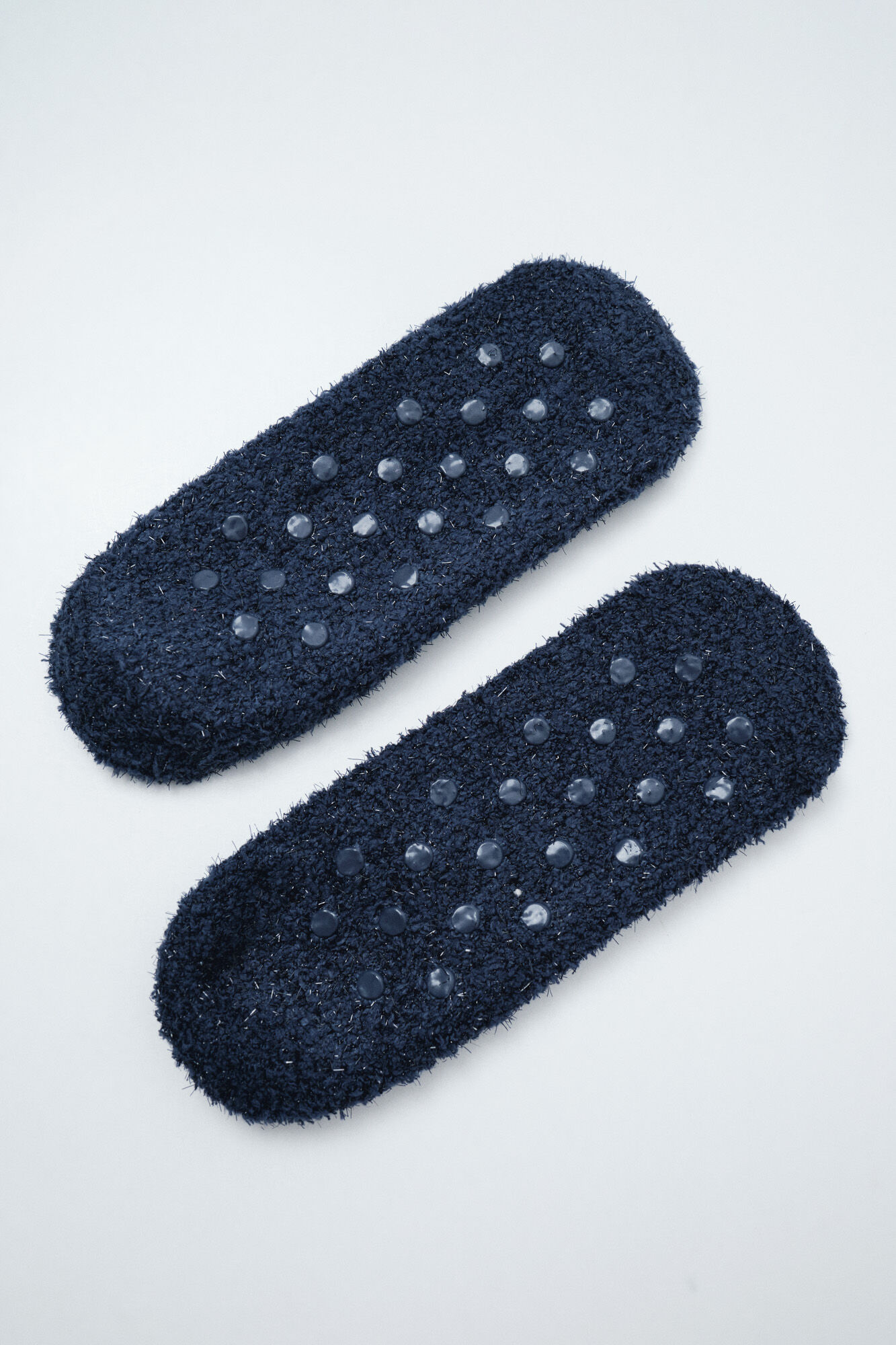 Women'secret Calcetines slip on fluffy azul