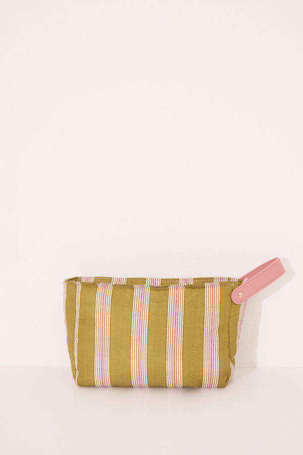 Womensecret Neceser mediano con flores acolchadas estampado