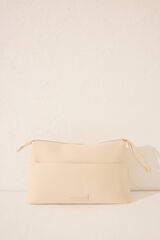 Womensecret Neceser mediano de neopreno beige  café