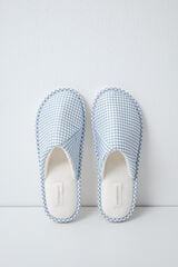 Women'secret Pantunflas estampado vichy blanco