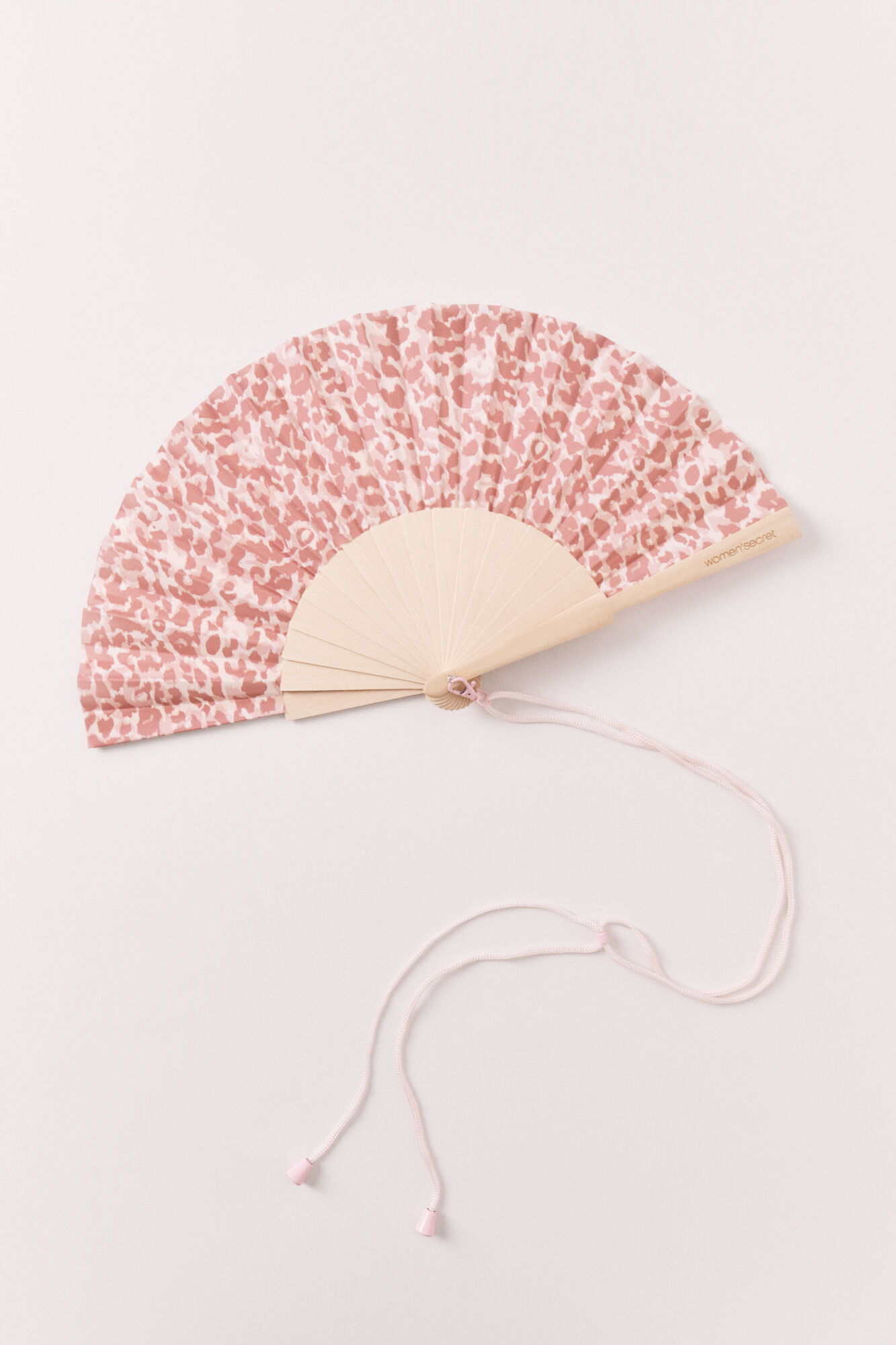 Women'secret Abanico estampado de manchas rosa