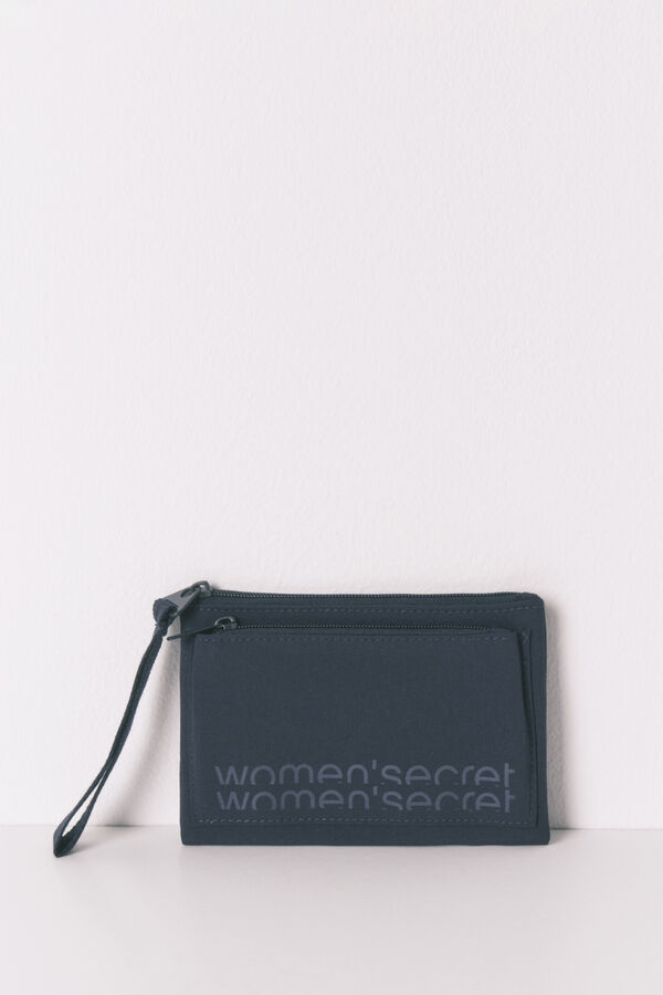 Womensecret Mini monedero de nailon azul azul
