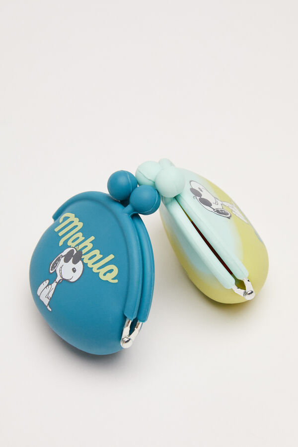 Womensecret Monedero silicona Snoopy azul 