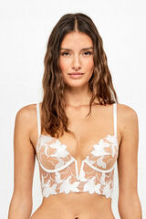 Gisela Bustier push up de novia marfil