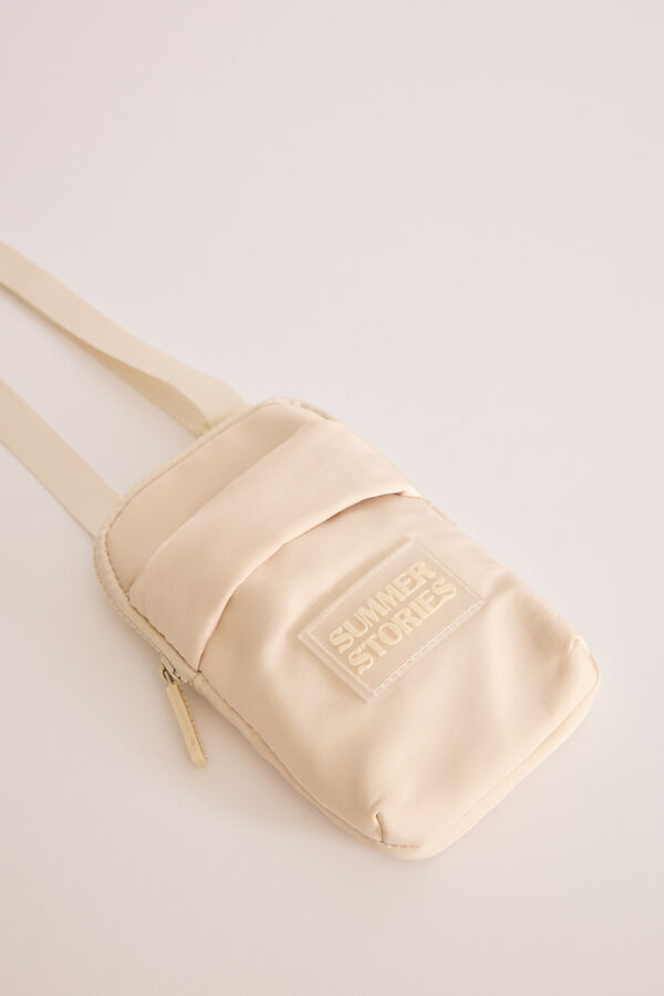 Womensecret Funda móvil nylon arena café