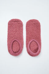 Women'secret Calcetines slip on fluffy rosa rosa