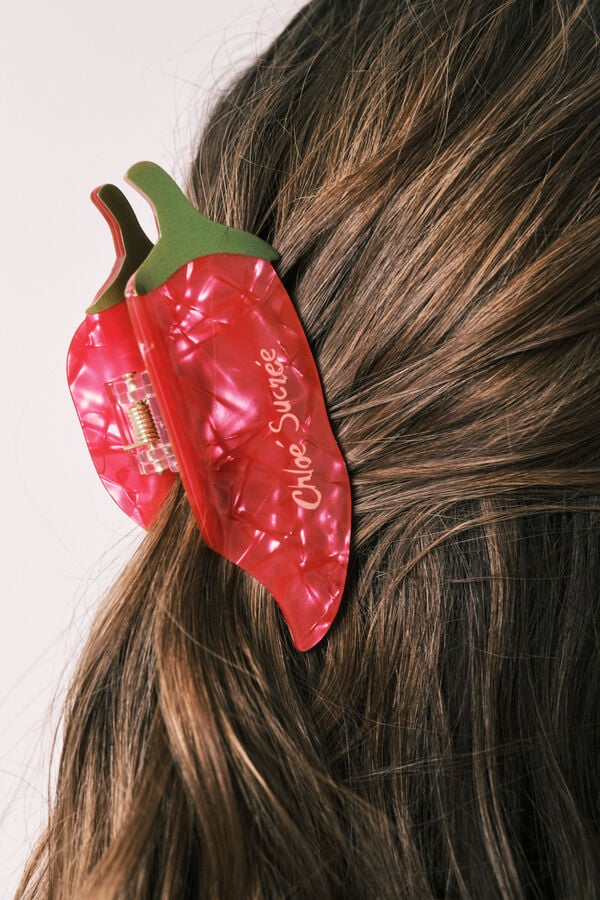 Women'secret Pinza para el pelo de chile rojo