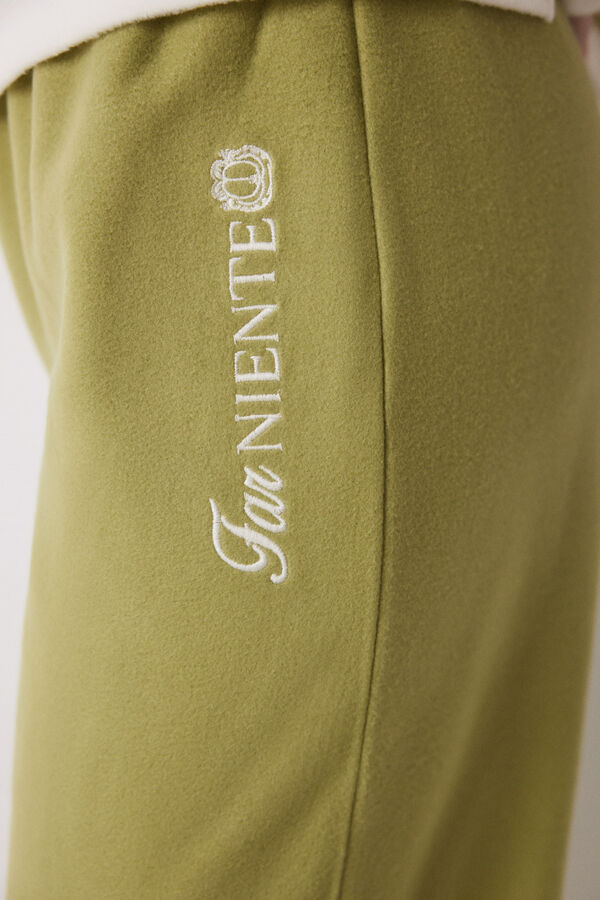 Womensecret Pijama larga de forro polar de Garfield marfil