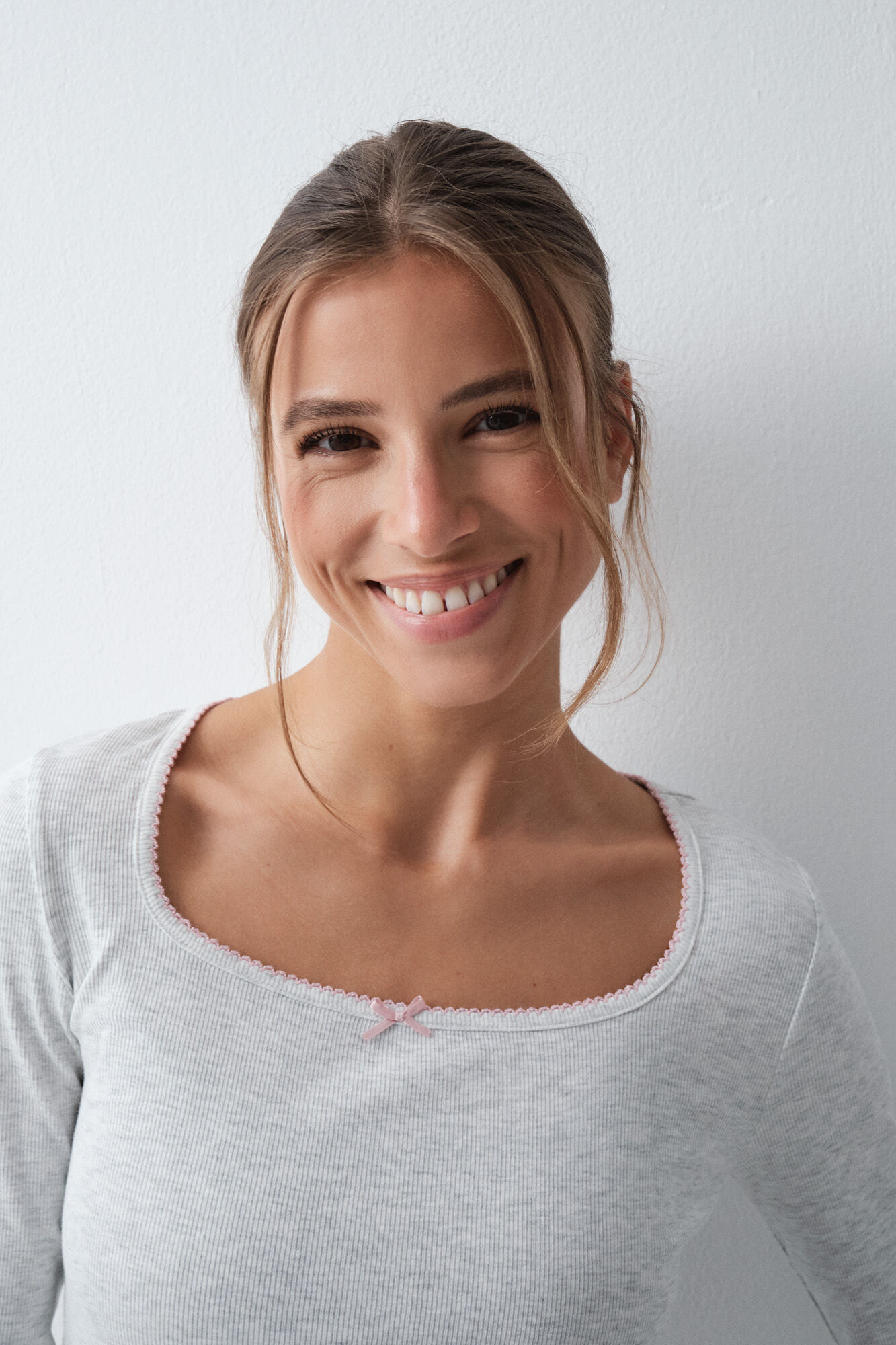 Women'secret Pijama larga de algod&oacute;n a cuadros