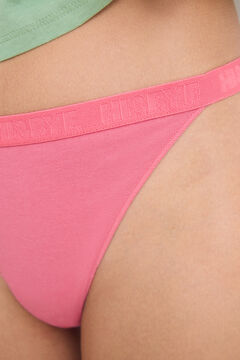 Womensecret Pack 3 tangas rosa, amarillo y verde blanco