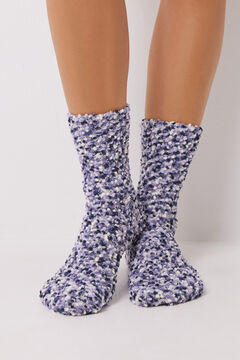 Womensecret Calcetines largos pelo azul azul