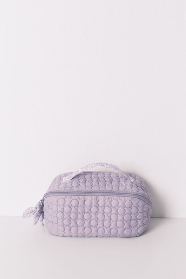 Womensecret Acolchado mediano de neceser lila morado/lila